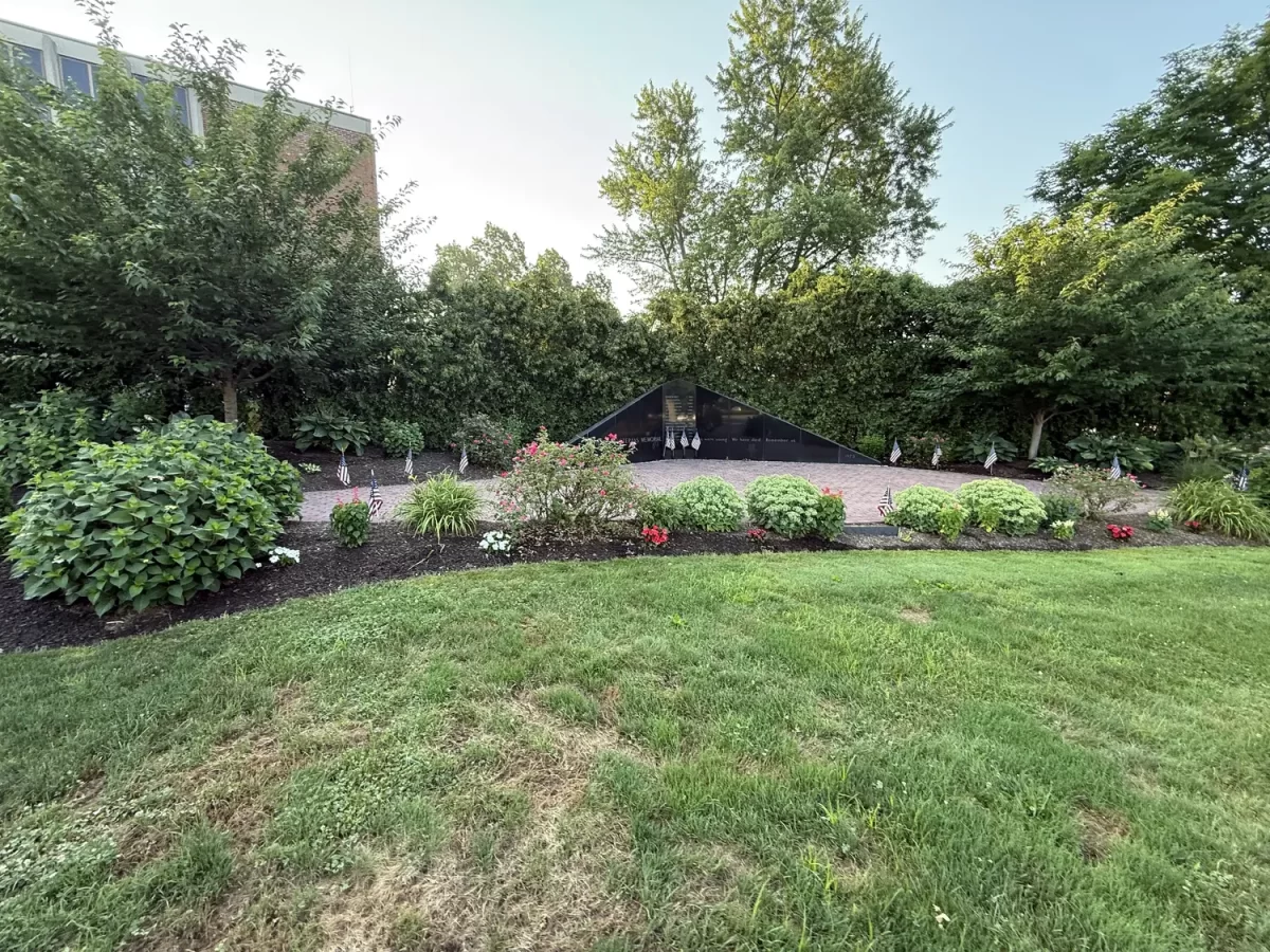 Manchester CT Vietnam Veterans Memorial Garden maintained by the Manchester Garden Club